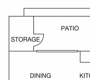 Three bedroom floor plan